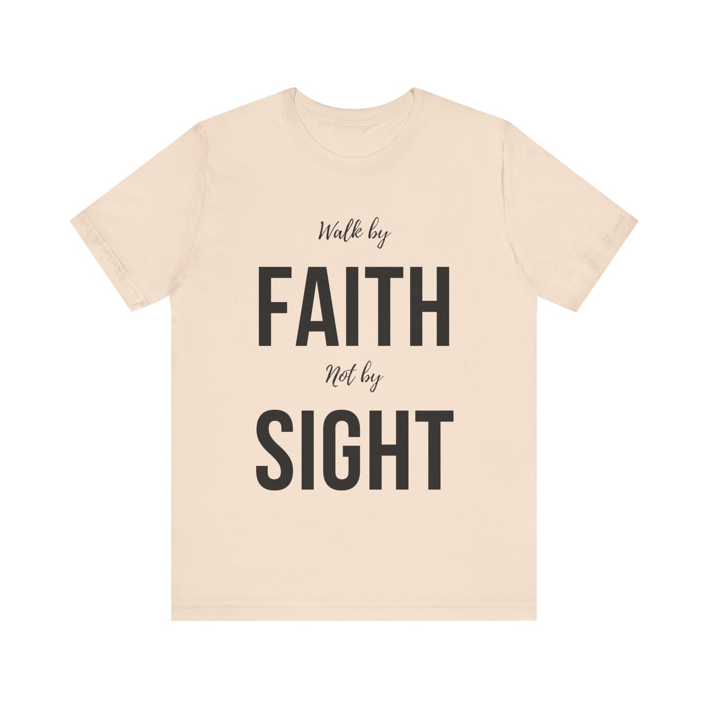 Walk By Faith Not By Sight Tee (black)