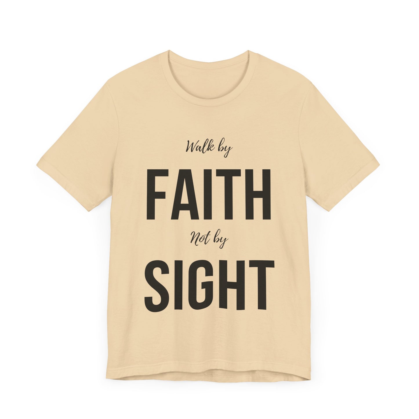 Walk By Faith Not By Sight Tee (black)