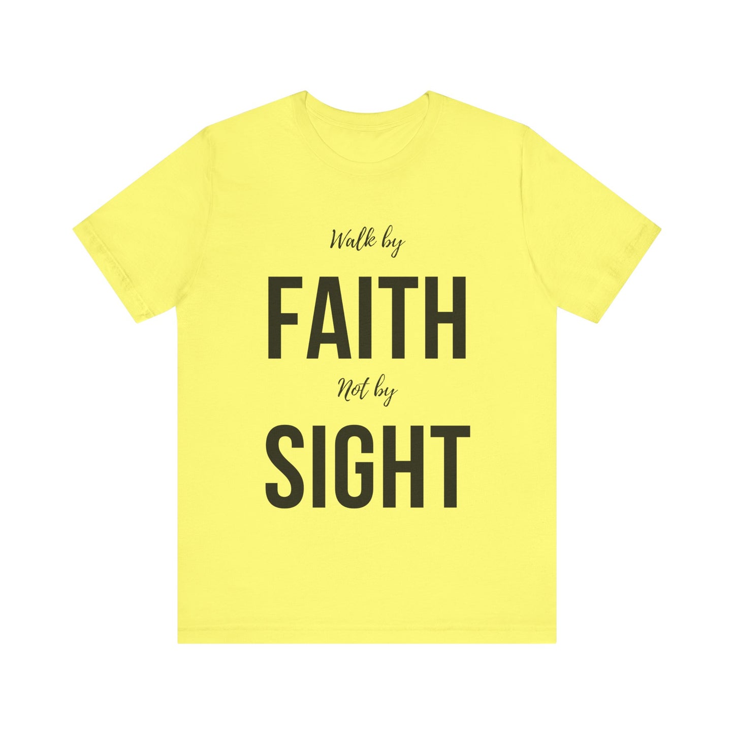 Walk By Faith Not By Sight Tee (black)