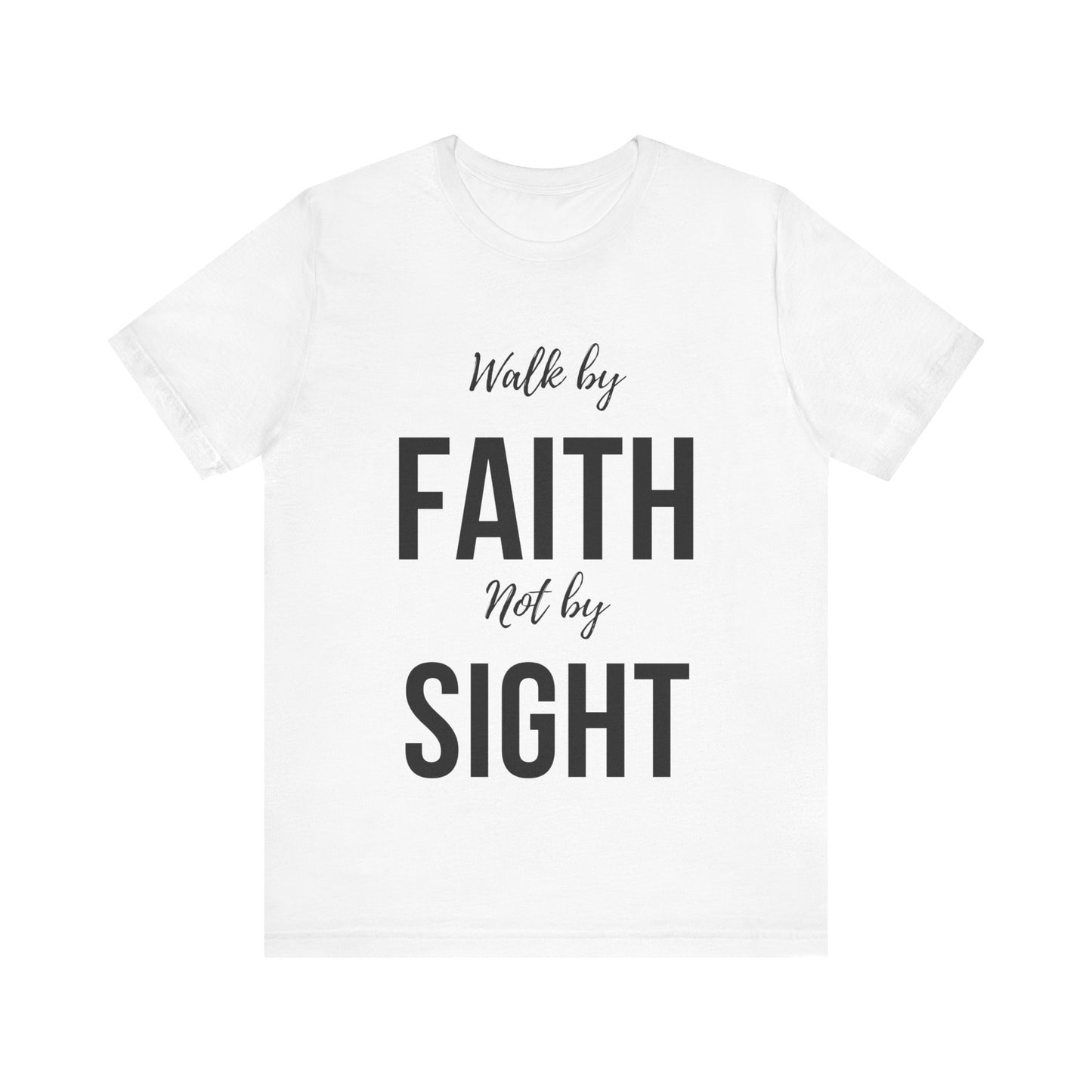Walk By Faith Not By Sight Tee (black)