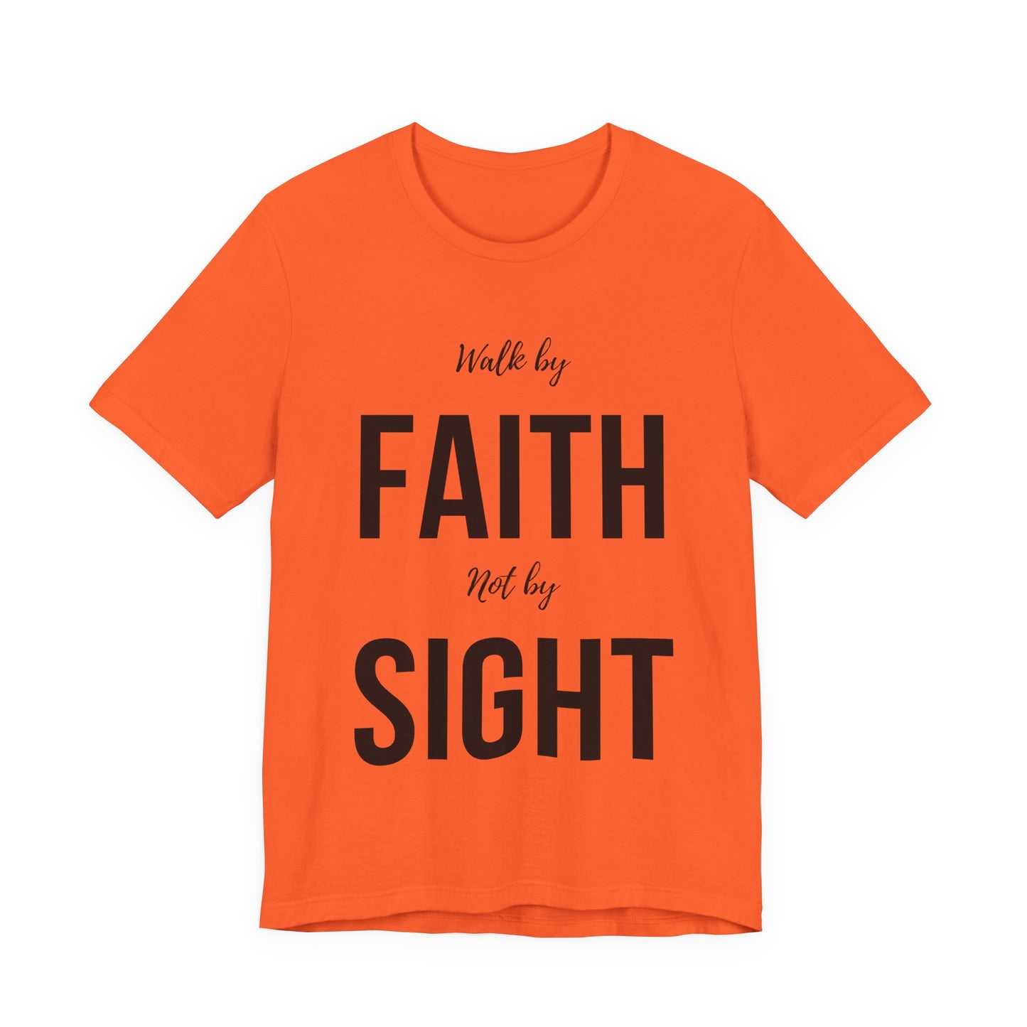 Walk By Faith Not By Sight Tee (black)