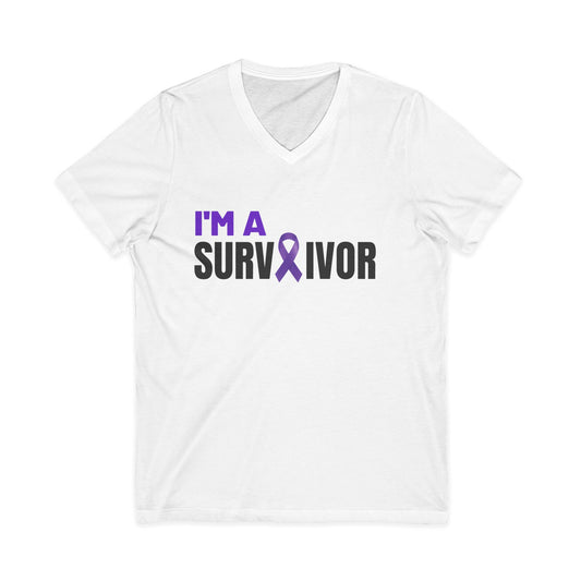 💜Im A Survivor 💜 Tee(Domestic Violence Awareness)