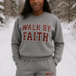 *NEW*Walk by Faith Joggers Set (varsity letters burgundy)