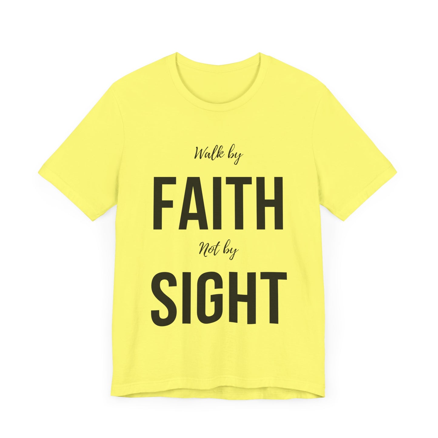Walk By Faith Not By Sight Tee (black)