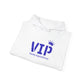 VIP Visually Impaired Person Hoodie (blue glitter)