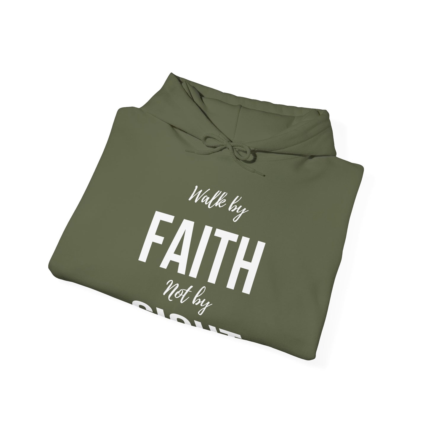 Walk By Faith Not By Sight Hoodie(white letters)