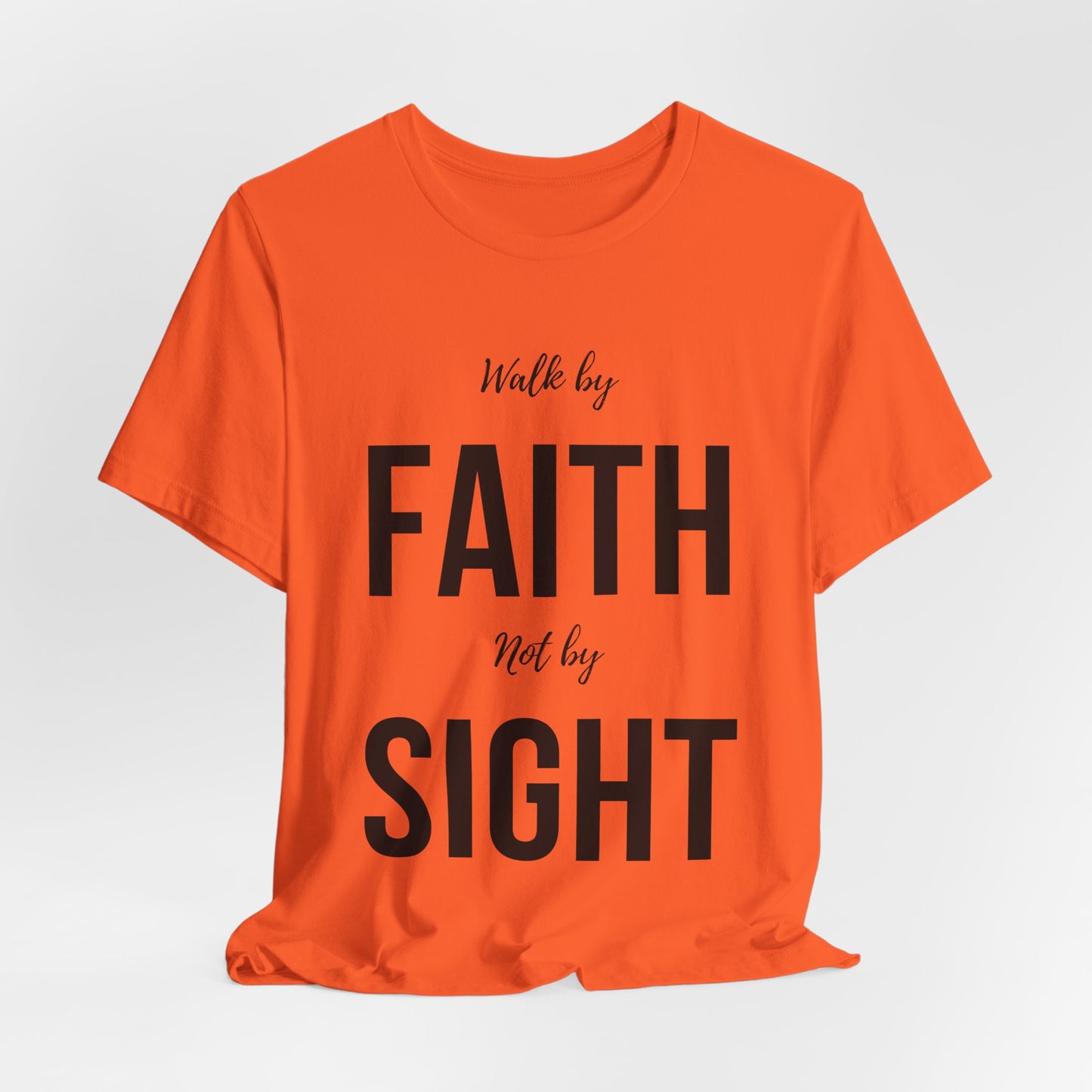 Walk By Faith Not By Sight Tee (black)