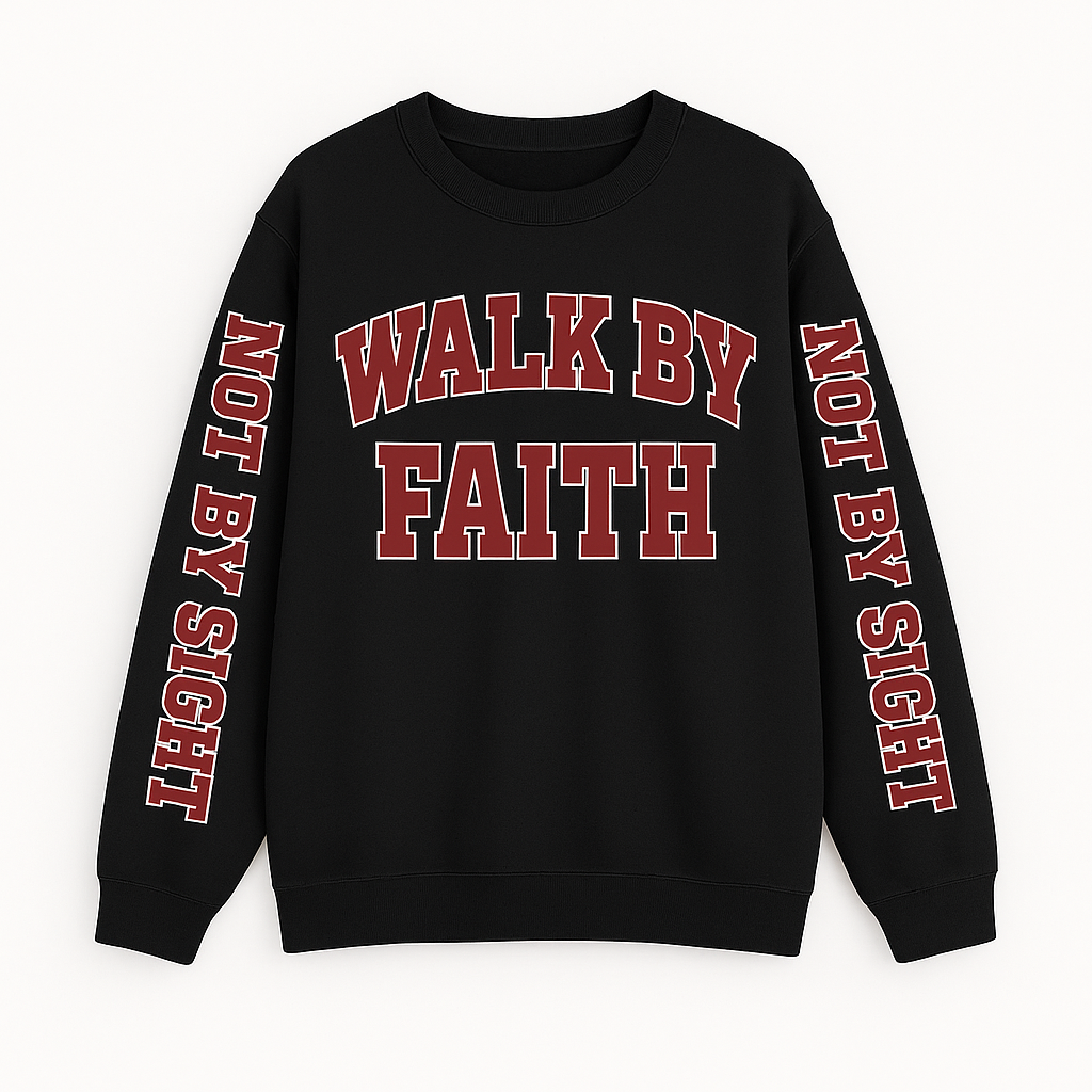 *NEW* Walk By Faith Not by Sightt-varsity burgundy letter s