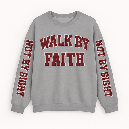 *NEW* Walk By Faith Not by Sightt-varsity burgundy letter s