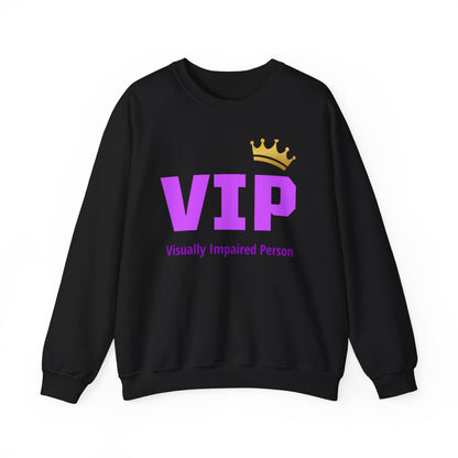 VIP Visually Impaired Person Hoodie (purple/gold)