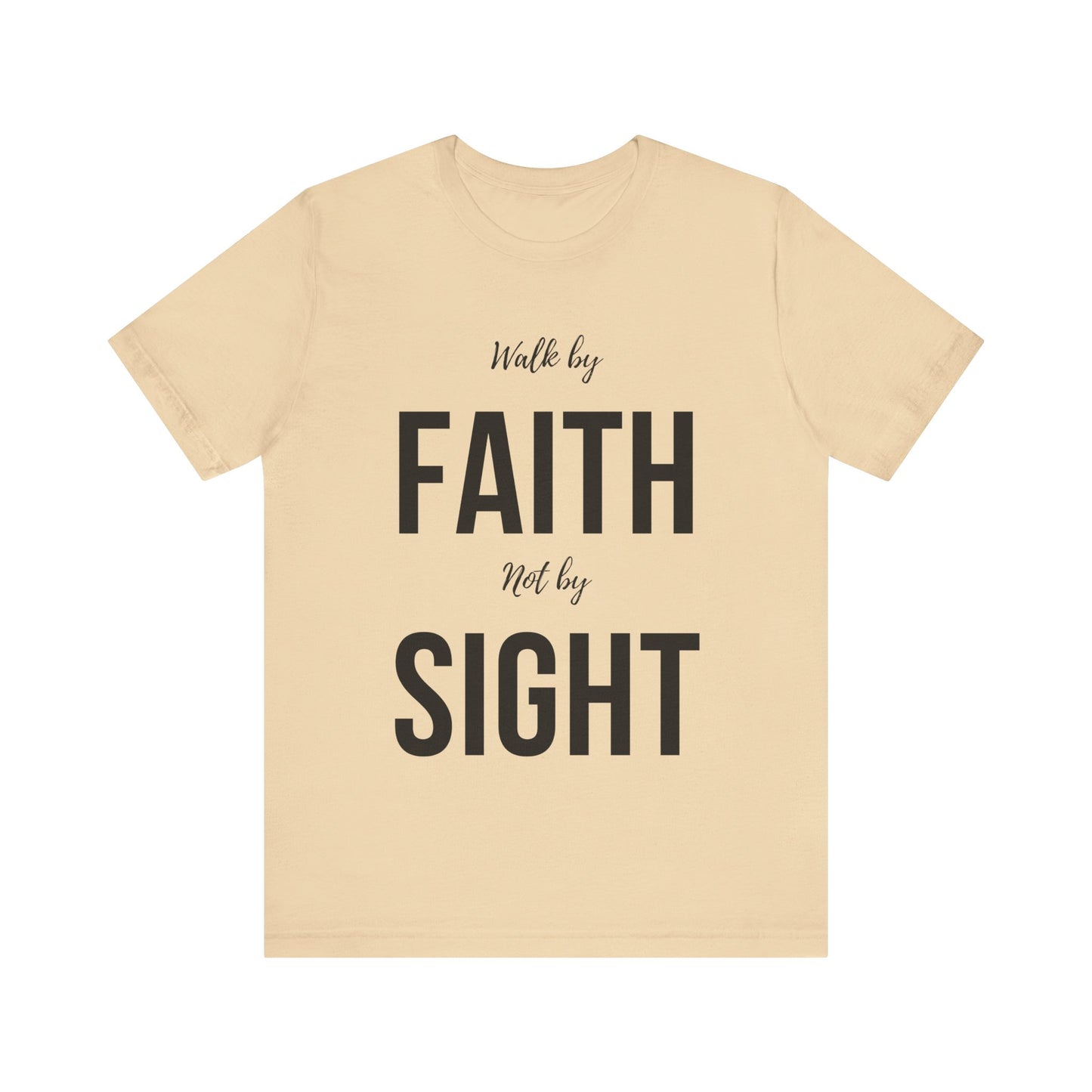 Walk By Faith Not By Sight Tee (black)