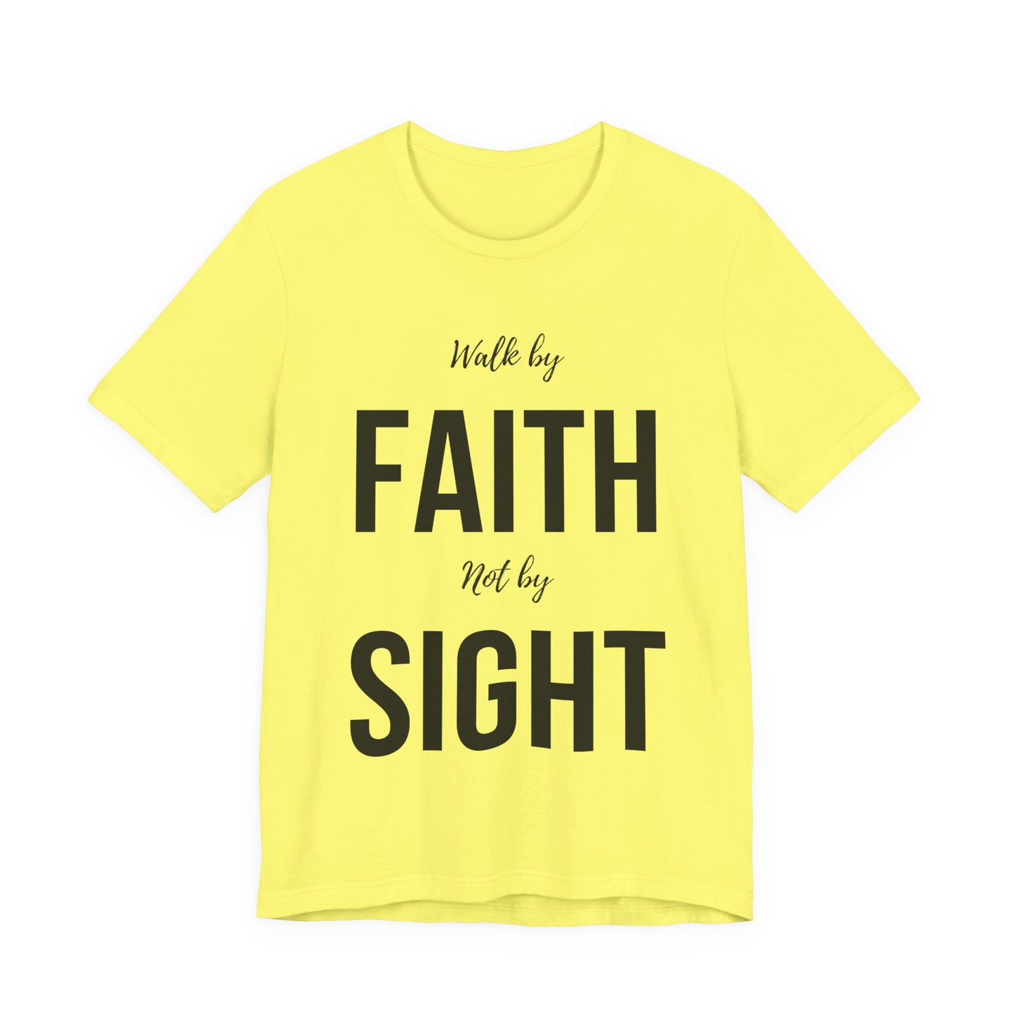 Walk By Faith Not By Sight Tee (black)