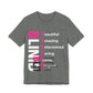 Blind Baddie Tee( Beautiful Amazing Determined,Daring,Iconic,Elegant)