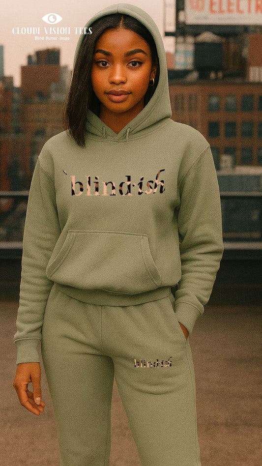 Blimdish 2 pc Jogger set (leopard print)