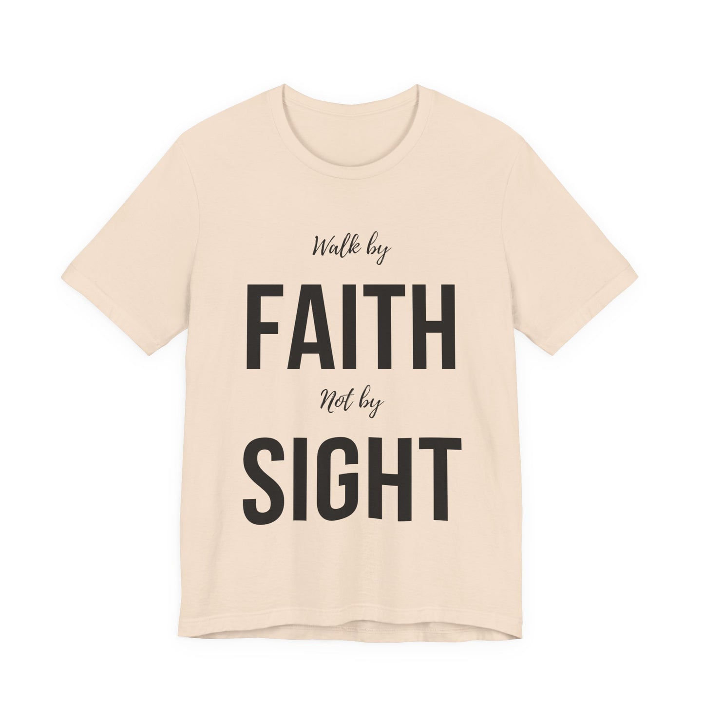 Walk By Faith Not By Sight Tee (black)