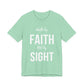 Walk By Faith Not By Sight Tee (white letters)