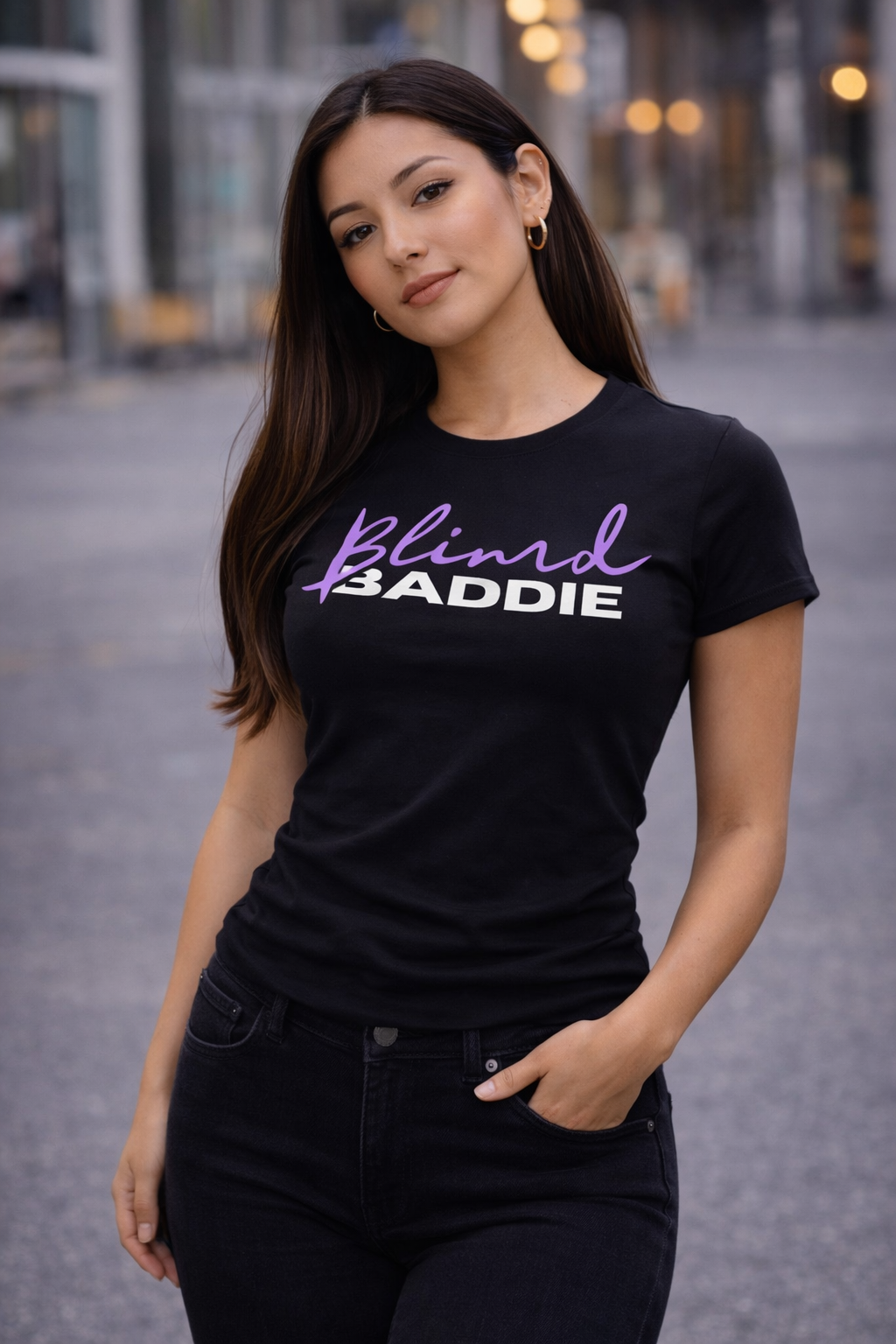 Blind Baddie Tee(Purple)
