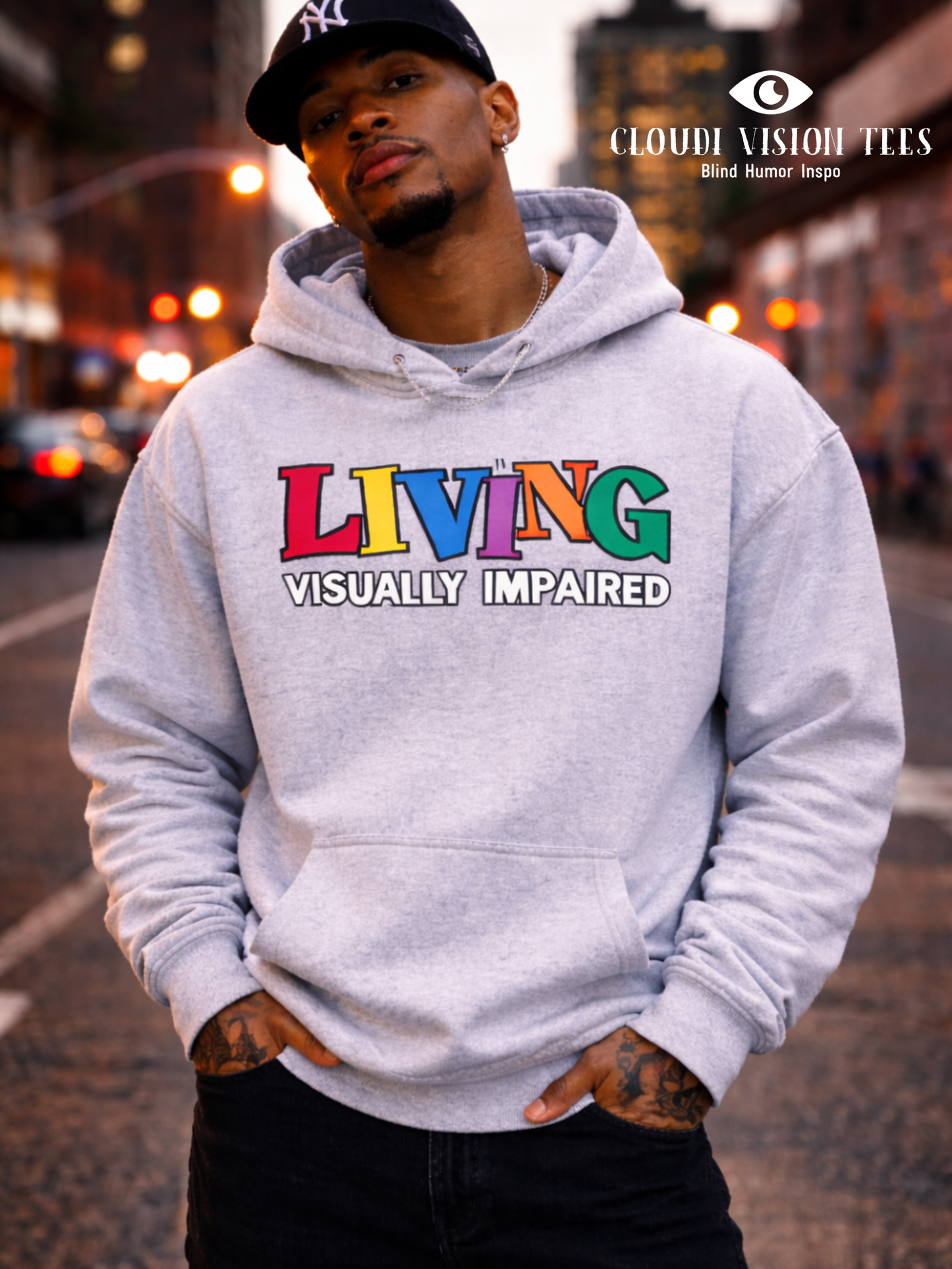Living Visually Impaired Hoodie