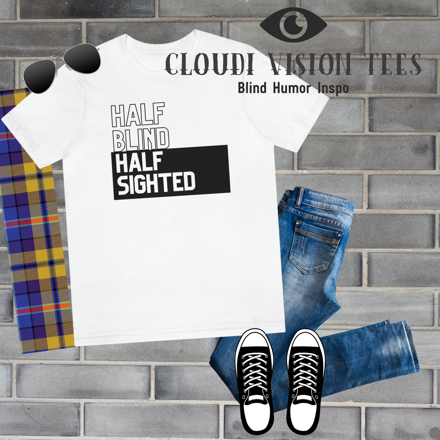 Half Blind Half Sighted Tee